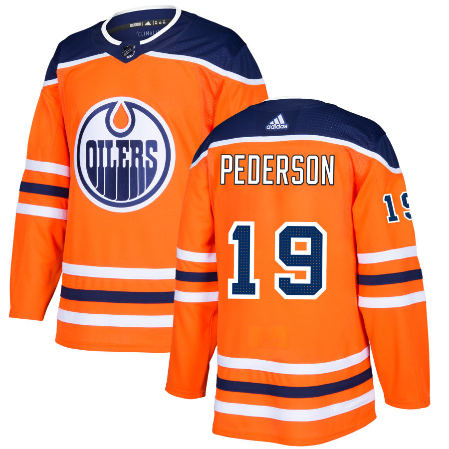 Lane Pederson Edmonton Oilers adidas Authentic Jersey - Orange